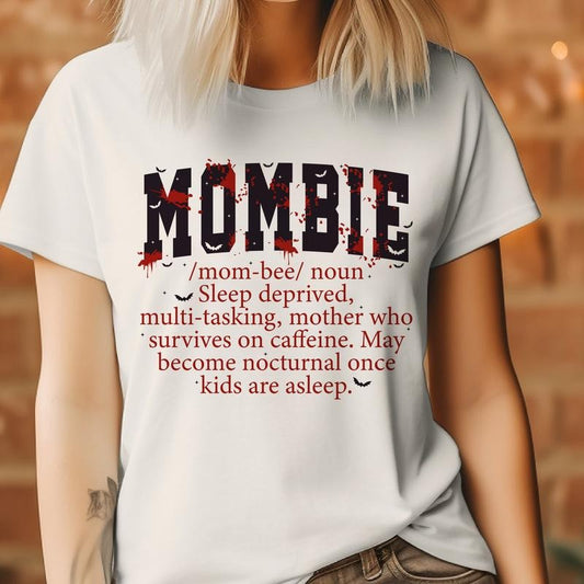 Mombie Halloween Tee Mombie Definition Halloween Tshirt Funny Mombie Definition Top Mom Halloween T-Shirt Mombie Mom Top Mombie Tee Halloween Mom T-Shirt Relatable Mom Tee