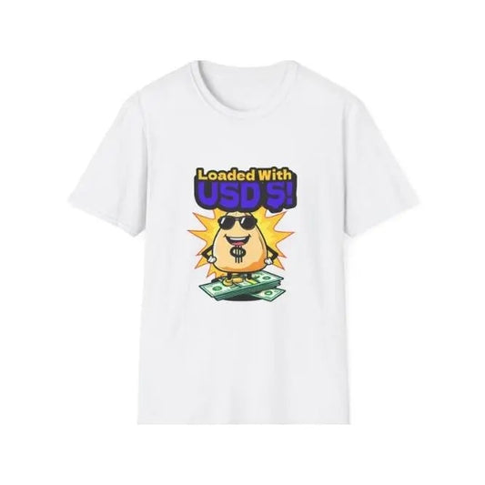 Money Loaded Unisex Softstyle T-Shirt, Wealthy Dollar Sign Tee, Cash Infused Shirt, Financial Gift Idea, Money Lover Graphic Tee made in usa