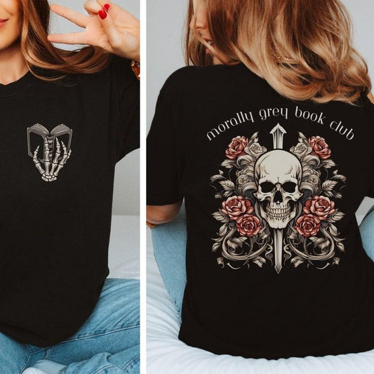 Morally Grey Book Club TShirt, Hoodie, Sweatshirt, Bookish Booktok Merch, Book Lover Gift, Funny Reading Sweater, Dark Spicy Smut Reader Gift