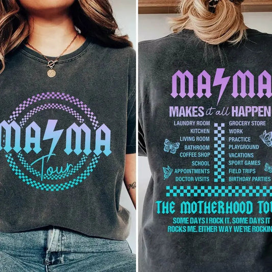 Motherhood shirt, Some Days I Rock , Mama lighting bold , Mama Funny Tour shirt, Mother's Day Funny shirt