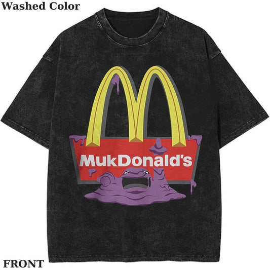 Muk Pokemon Graphic Tee, Pokemon T-Shirt, PKM Shirt, Anime Shirt, Vintage Tee Streetwear Shortsleeve Printed Womenswear Top