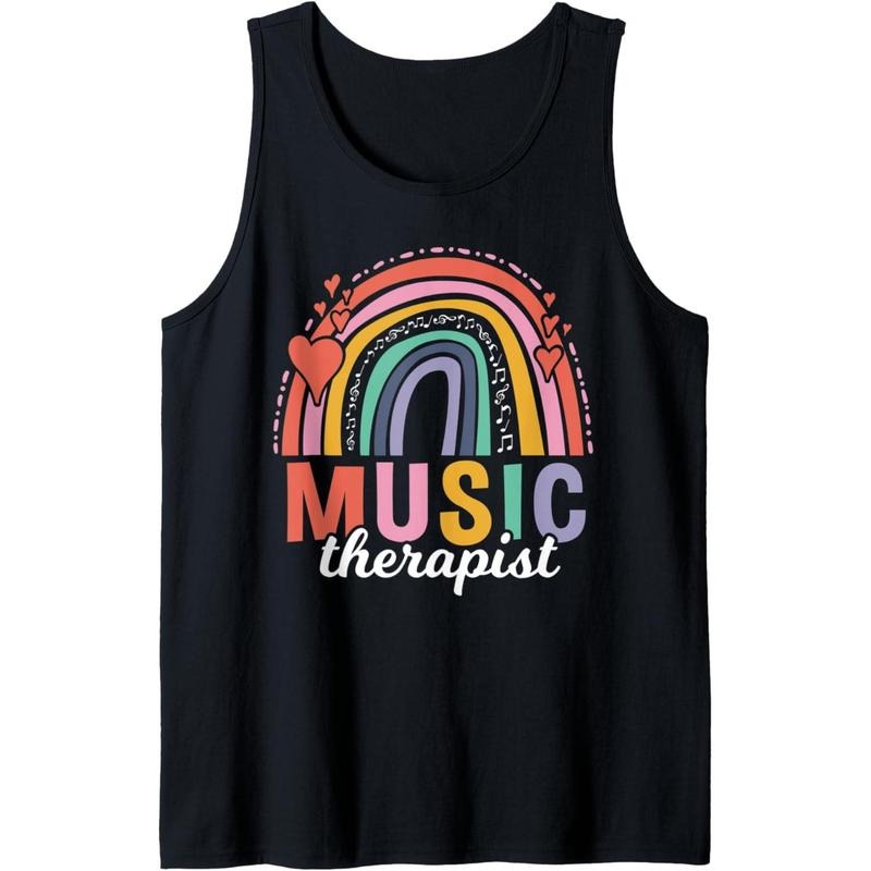 Music Therapy Notes - Vintage Music Therapist Tank Top