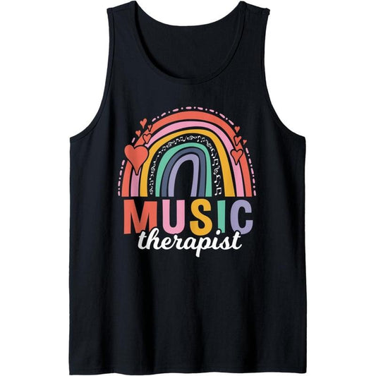 Music Therapy Notes - Vintage Music Therapist Tank Top