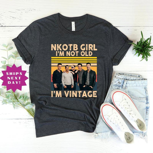 NKOTB Vintage Girl Shirt - New Ki On The Block 2024 Tour Concert Shirt Music Print Short Sleeve T-Shirt Vintage 90s Tee Merch Men Women Fit Top