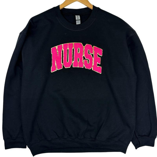 NURSE Chenille Patch Sweatshirt