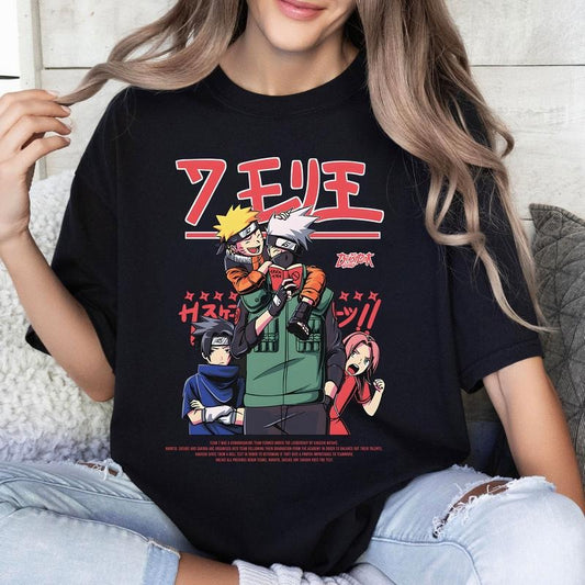 Naruto Team 7 Anime Lover Tshirt Crewneck Hoodie Comfort Cotton