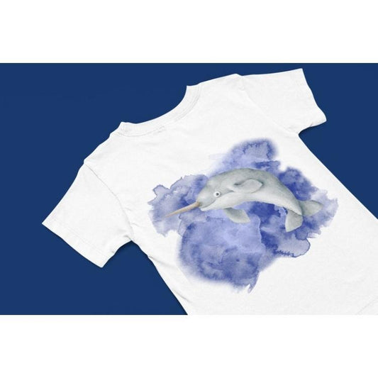 Narwal Whale T-Shirt, Ocean animal Tee's, Sea Creatures t shirt , Animal Lovers Graphic T , Ocean creature t shirt, Whale art graphic Tee Made in USA