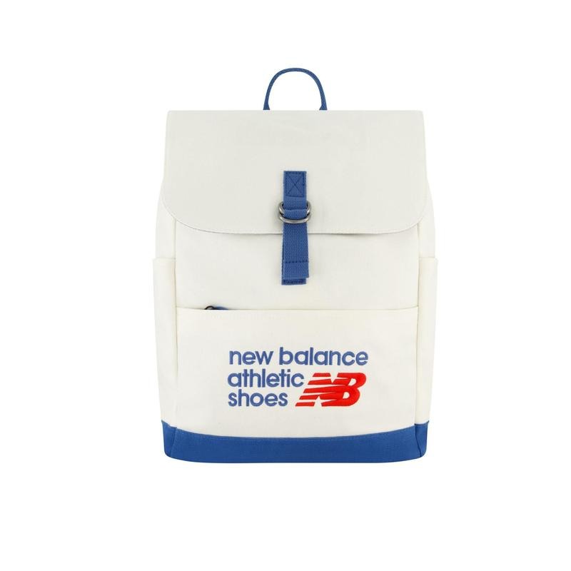 New Balance Men's Blue & White Canvas Backpack