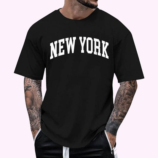 New York - NYC - Throwback Design - Classic T-Shirt , Unisex Cotton 100%, Top Menswear