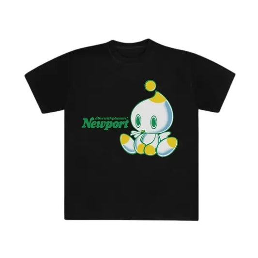 Newport T-Shirt, Neutral Chao T-Shirt, Sonic Adventure Shirt, Unisex Funny Shirt, Gothic Grunge Y2k Affliction Clothes Men Women Streetwear