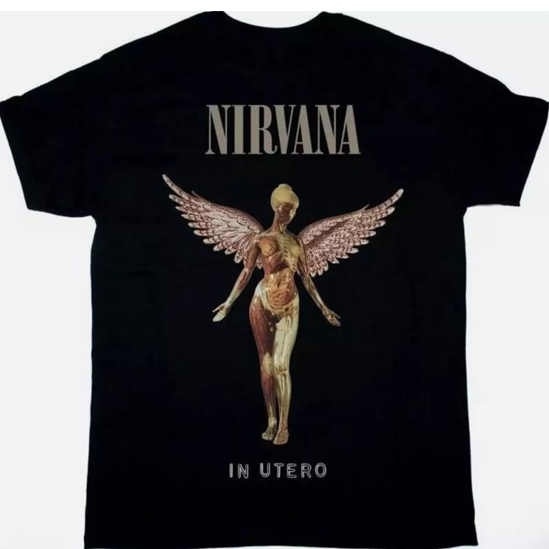 Nirvanaaa In Utero  Unisex Shirt, crewneck, gildan, gift for fan , gift for mom, hiphop, music shirt