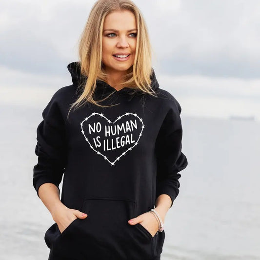 No Human Is Illegal Shirt, Human Rights Shirt, No One Is Illegal Sweatshirt, Social Justice Activism, Gift, Equality