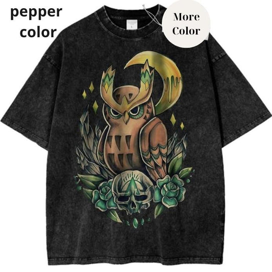 Noctowl Graphic T-Shirt, Pokemon TShirt, PKM Shirt, Anime Shirt, Vintage Tee Streetwear Shortsleeve Crewneck