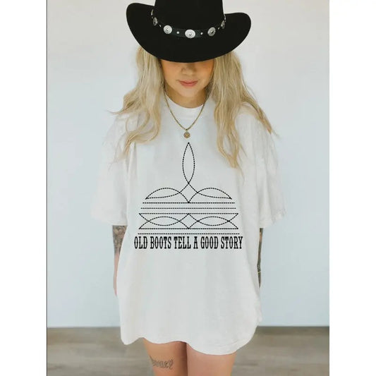 OLD Boot Stitch sweatshirt and Hoodie, Western clothing Sweatshirt, Country shirt, western tops, western outfits women