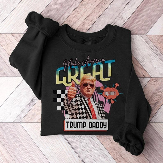 ORIGINAL ARTIST PRESIDENT Make America Great Neon Y2K Donald Daddy Preppy Edgy Gift Unisex T-Shirt