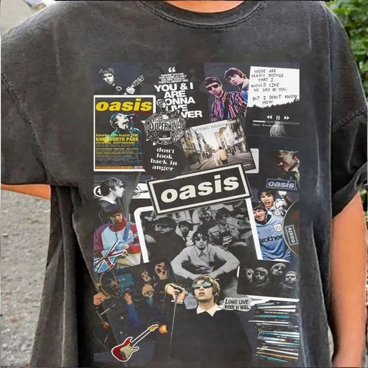Oasis Reunion Comfort T-Shirt, Oasis Merch, Liam Gallagher, Noel Gallagher, Perfect Gift for Oasis Fans, definitely maybe, Oasis Tour, Gift for Women and Men
