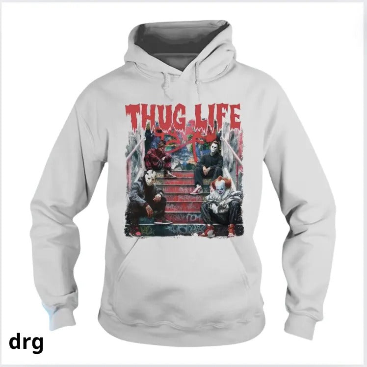Official Horror Friend Thug Life Horror Movie Halloween 2024 T-Shirt drg, Thug Life Horror Movie Halloween Hoodie drg, Thug Life Horror Movie Halloween Sweashirt drg. Thug Life drg