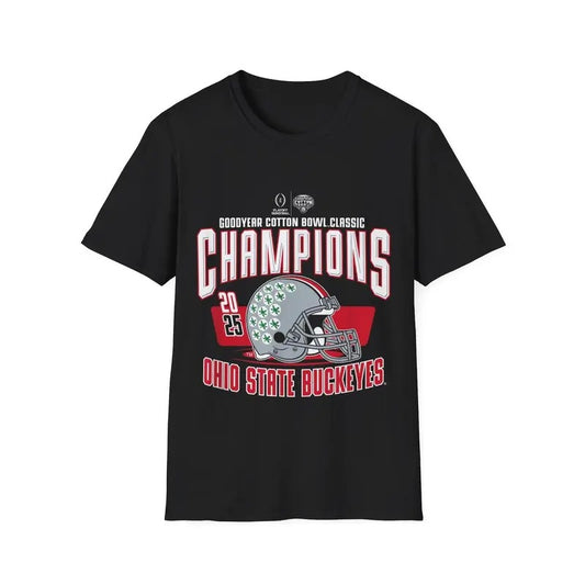 Ohio State Buckeyes Cotton Bowl Champs 2025 Unisex Tee, Shirt, Apparel, College Football Fan Gift, Sports Memorabilia