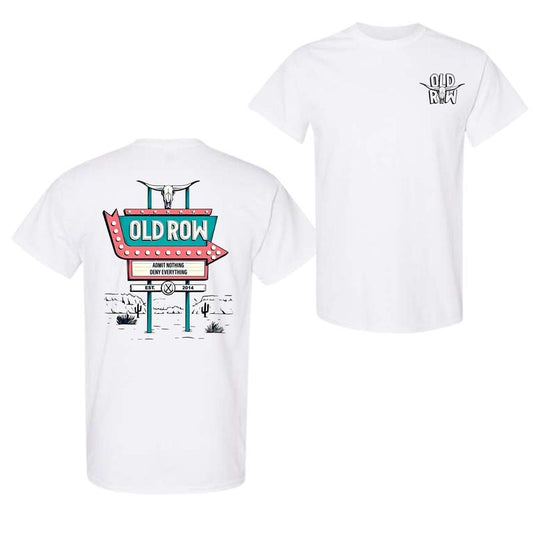 Old Row Circle Logo 2 Sided T-Shirt, For Men And Women, Trendy Shirt