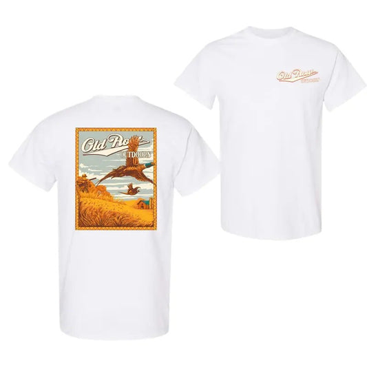 Old Row Outdoor Hunting Pheasant Unisex T-shirt For men For women, Unisex T-SHirt Double Side Fashion