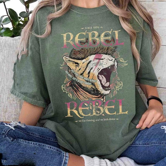 Old School Band Tee, Vintage Retro Band Tee, Rebel Rock Band Shirt, Oversized Trendy Shirts, Concert Shirt, Music Festival Tee