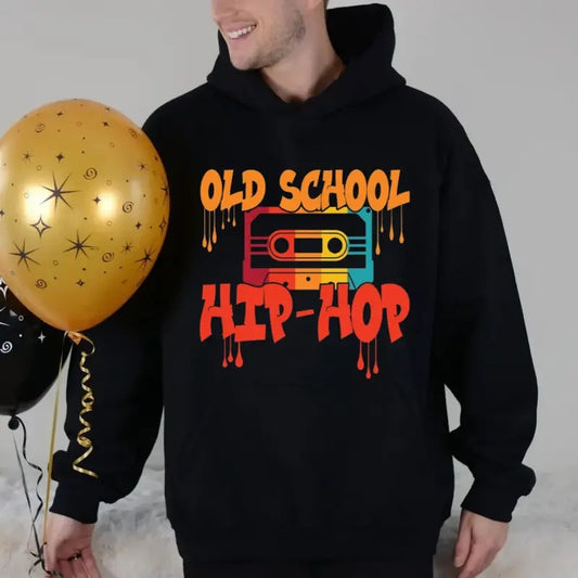 Old School Hip Hop Hoodie Sweatshirt Shirt, Rap And Hip Hop Music Shirt, Casette Tape, Unisex Sweater Pullover Tee