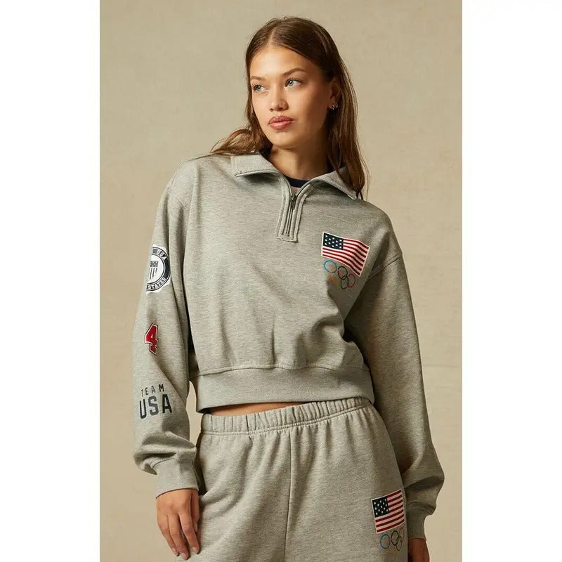 Olympics Women's Team USA Half Zip Sweatshirt