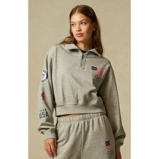 Olympics Women's Team USA Half Zip Sweatshirt