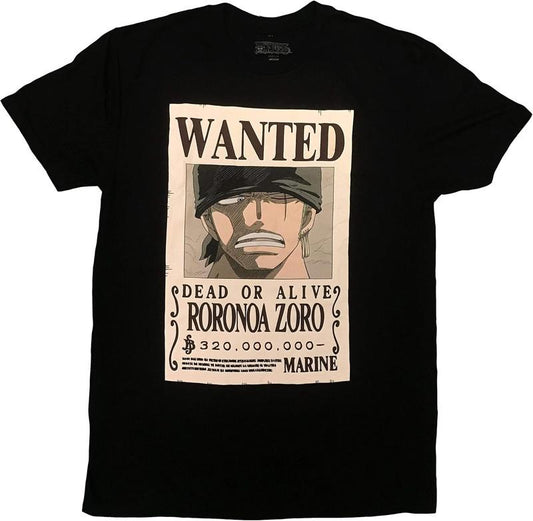 One Piece Roronoa Zoro Bounty T-Shirt, Retro Grunge Anime Tee Shirt, Japanese Neo-Tokyo Manga Cyberpunk Merch, Akira 80s Anime T-shirt