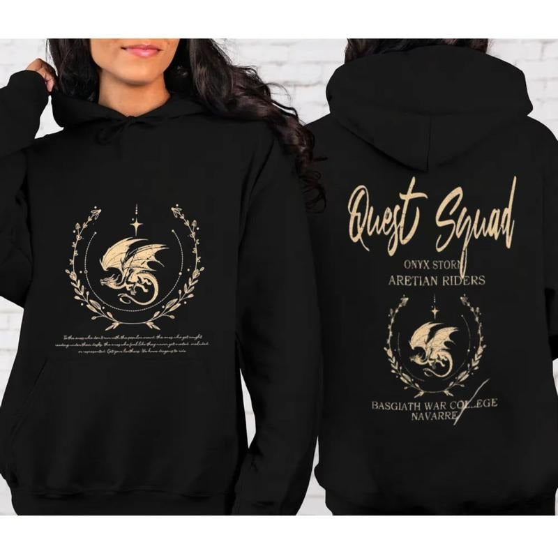 Onyx Storm 2 Sides Sweatshirt, Xaden Riorsoon Violet Tshirt, Fourth Wing T Shirt, Basgiath War, Quest Squad Shirts, Unisex Sweater Pullover Tee