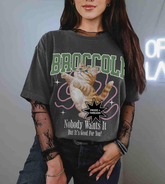 Onyx Storm Broccoli Cat Comfort Colors Shirt, Fourth Wing Shirt, Iron Flame Merch Basgiath War College Bookstagram Shirt, Romantasy Booktok Merch