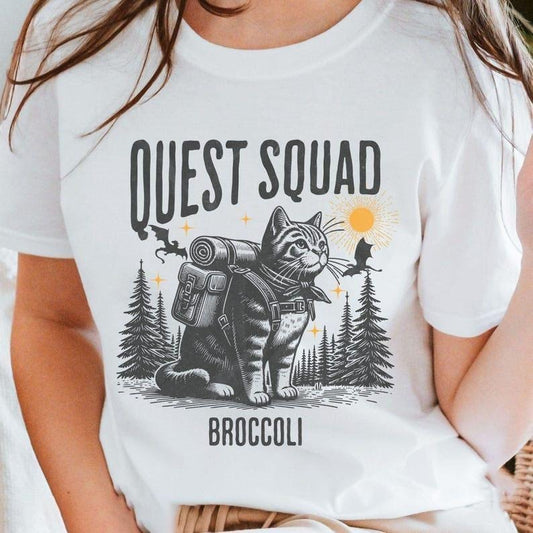 Onyx Storm Comfort Colors Shirt, Quest Squad Broccoli tee, Fourth Wing Merch Xaden Riorson clothes Violet bookish top romantasy fan Ridoc Tee
