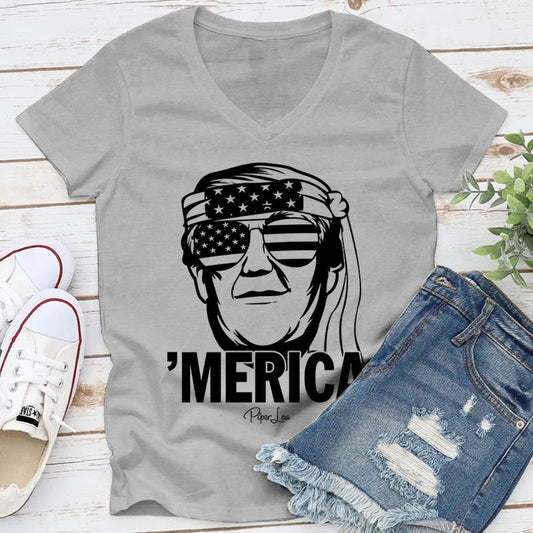 FLASH SALE | Merica Bandana Apparel, Proudly Printed In The USA, Tee / Tank / V Neck Gray / White / Blue / Hot Pink / Orange, #sassy #cute #blackprint