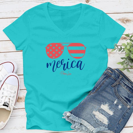 Merica Apparel, Proudly Printed In The USA, Tee / Tank / V Neck Gray / White / Blue / Hot Pink / Orange, #sassy #cute #blackprintstyle{n002}2