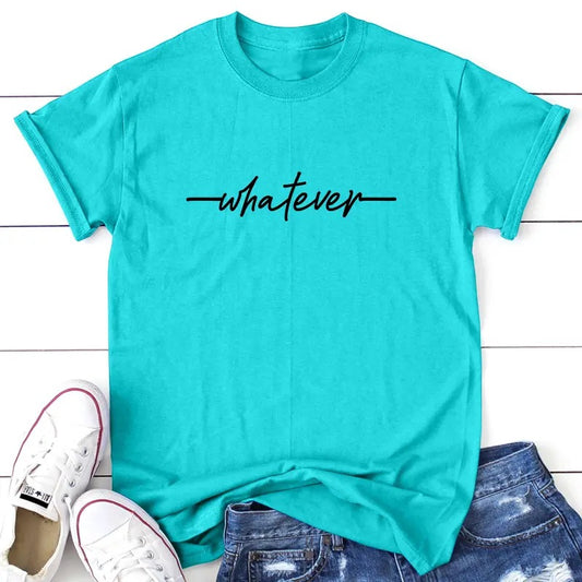 Whatever Apparel, Proudly Printed In The USA, Tee, Gray / White / Blue / Orange, #sassy #cute