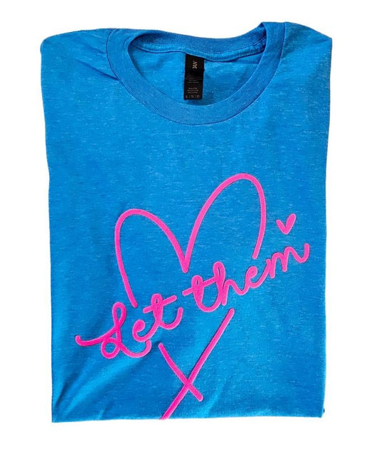 Orca "Let Them" Puff Women T-shirts ~ Gildan softstyle ~ Small - 3XL   Womenswear Unisex