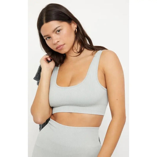 PAC 1980 Women's Active Seamless Ribbed Sports Bra
