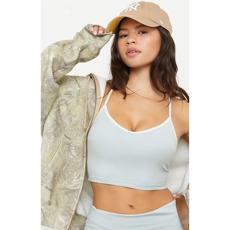 PAC 1980 Women's PAC WHISPER Active Charlie X-Back V-Neck Sports Bra