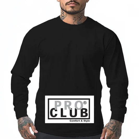 PROCLUB Heavyweight Long Sleeve T Shirts for Men