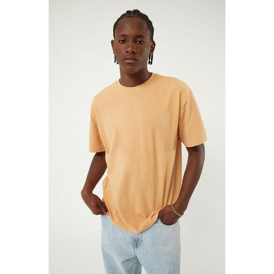 PS Basics Men's Light Brown Reece Regular T-Shirt