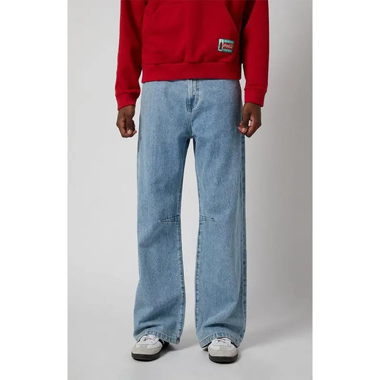 PacSun Men's Blake Seam Darts Extreme Baggy Jeans Light Indigo