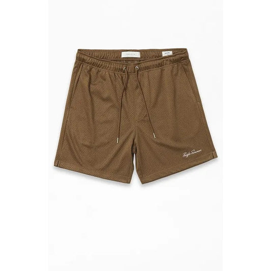 PacSun Men's Brown Mesh Basketball Shorts