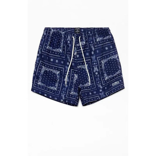 PacSun Men's Eco Bandana Block 4.5" Swim Trunks