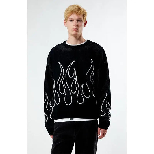 PacSun Men's Flame Cropped Sweater
