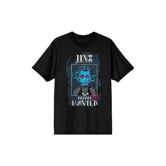 PacSun Men's League Of Legends Arcane Jinx Wanted Poster T-Shirt - Multicolor