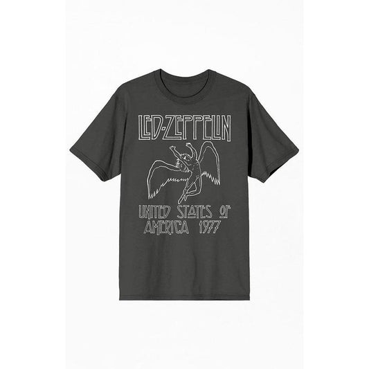 PacSun Men's Led Zeppelin United States of America T-Shirt - Multicolor