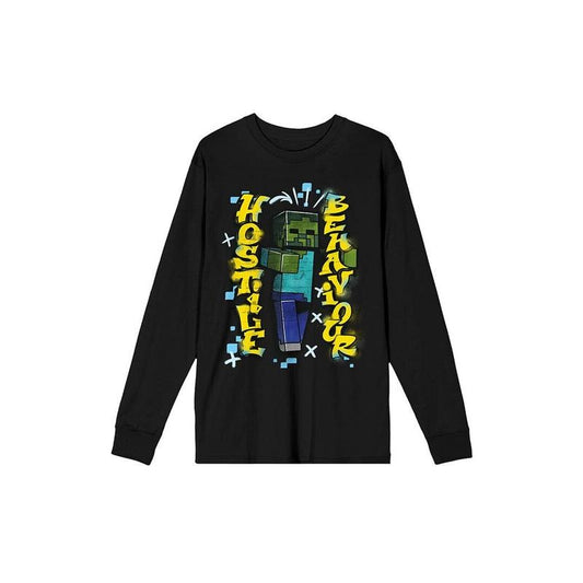 PacSun Men's Minecraft Hostile Long Sleeve T-Shirt - Multicolor