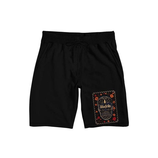 PacSun Men's Modelo Sugar Skull Art Lounge Sweat Shorts