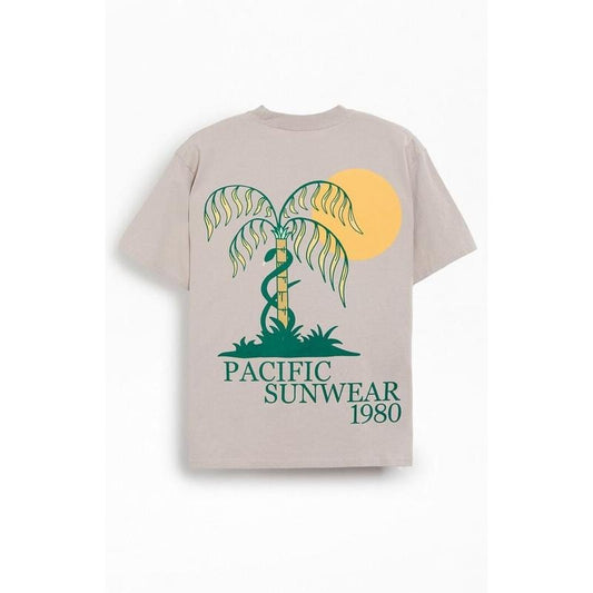 PacSun Men's Pacific Sunwear Palms Oversized T-Shirt - Multicolor
