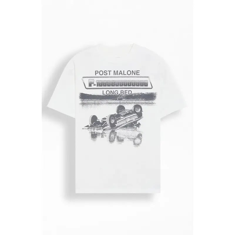 PacSun Men's Post Malone Long Bed T-Shirt - Multicolor